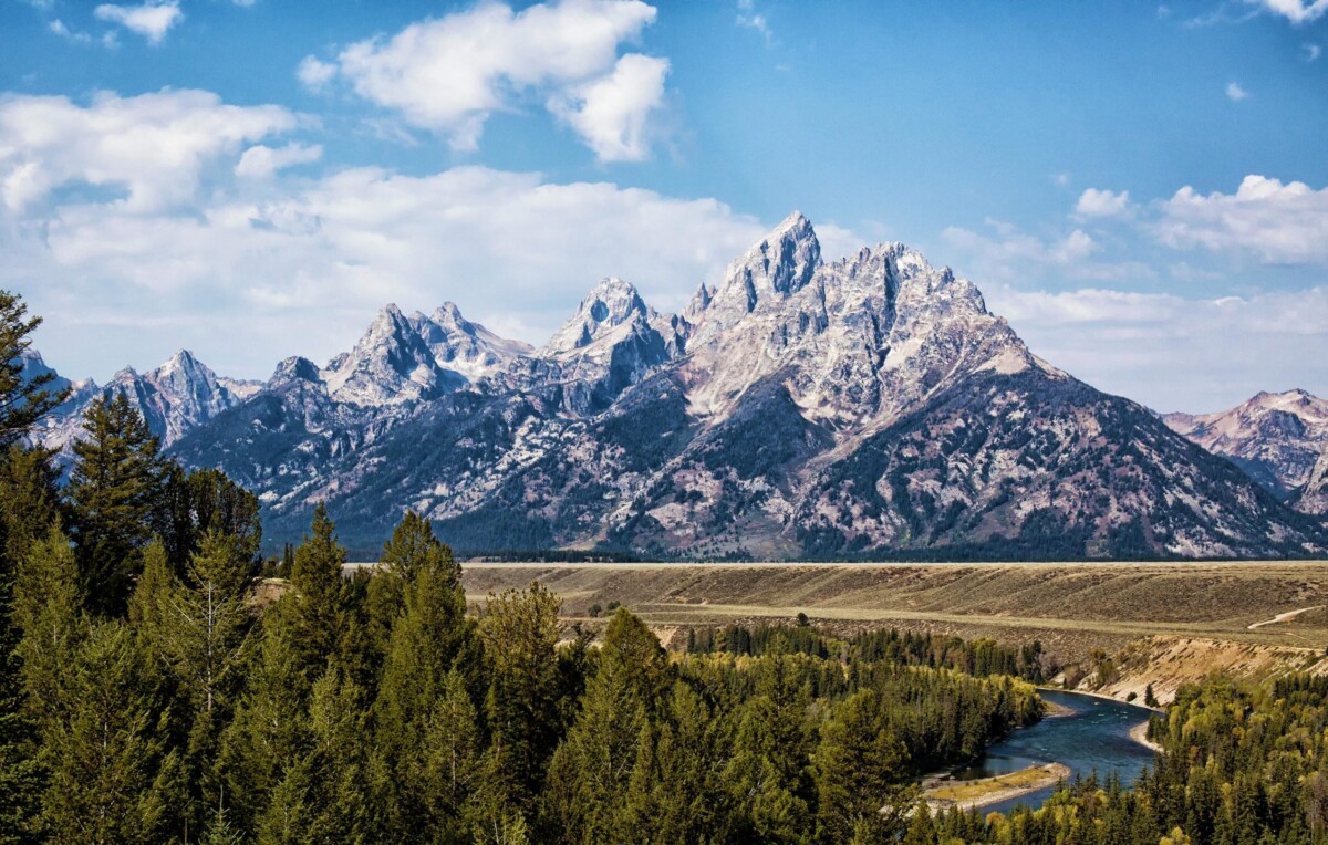 Grand Teton National Park From Snake River Overlook